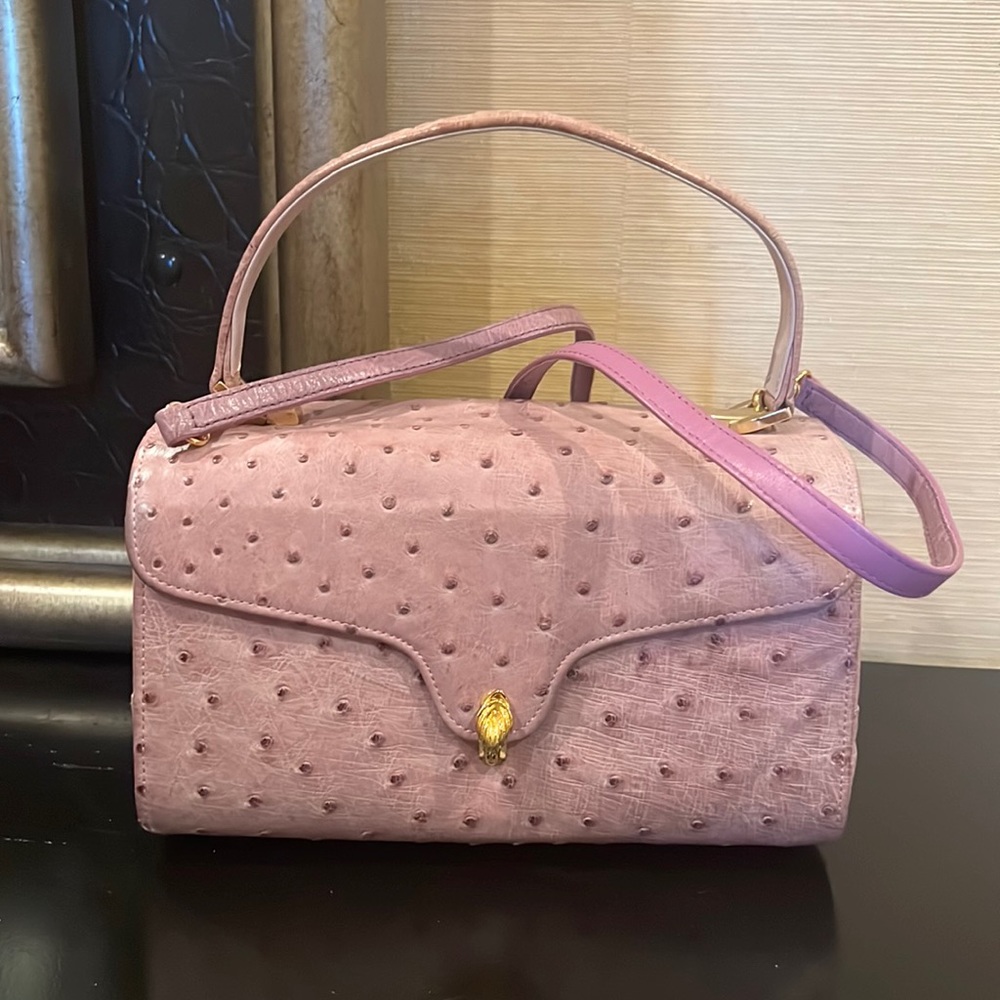 Genuine ostrich bag